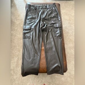 American Eagle Leather Cargo Pants